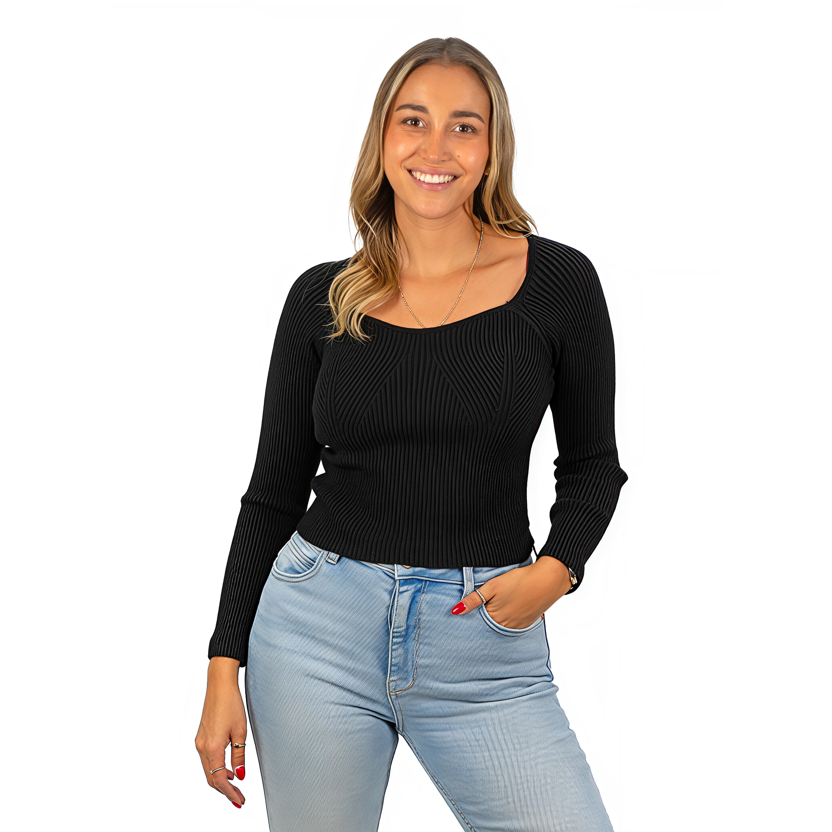 Camiseta sweater invierno colores crop mujer  3