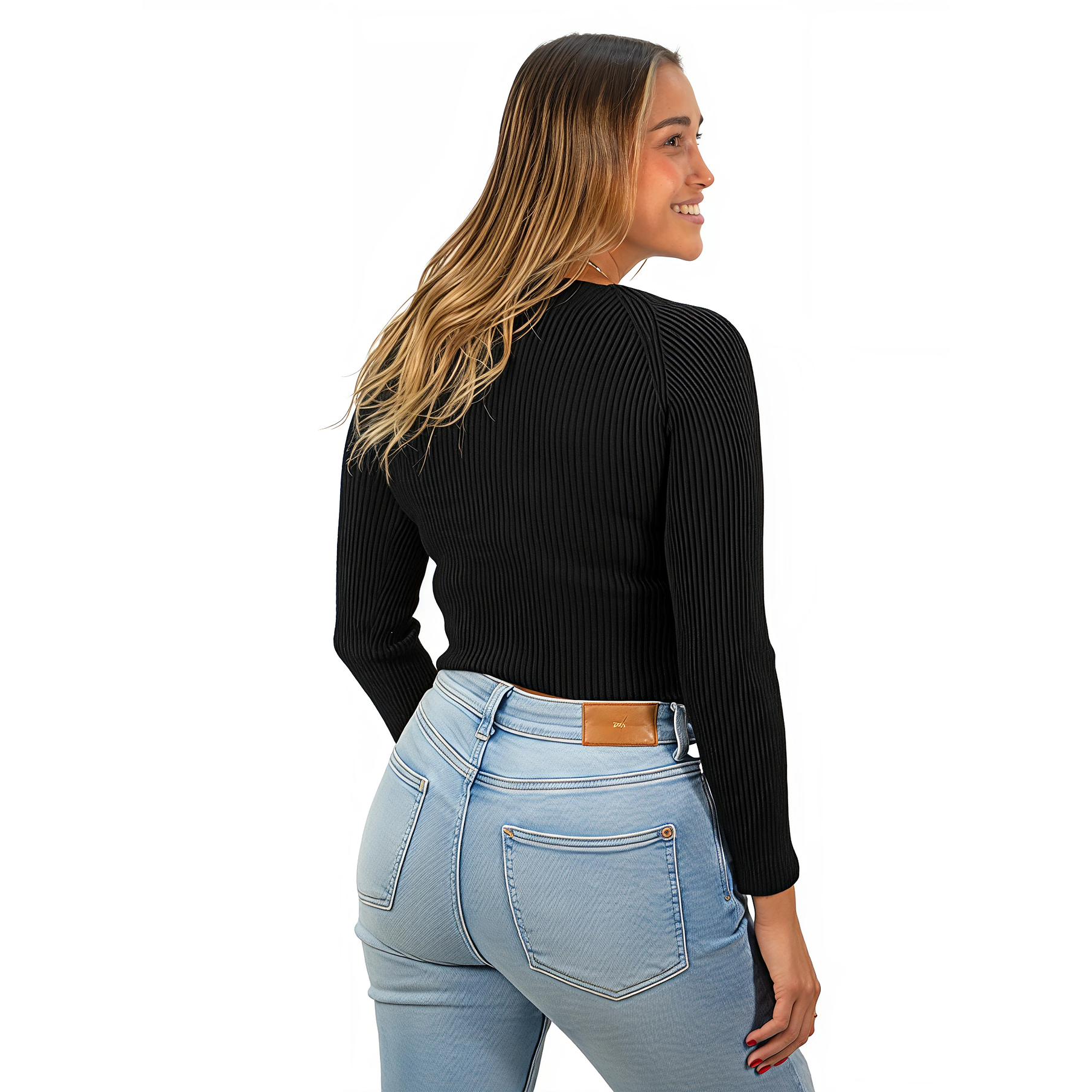 Camiseta sweater invierno colores crop mujer  5