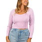 Camiseta sweater invierno colores crop mujer  - Miniatura 7