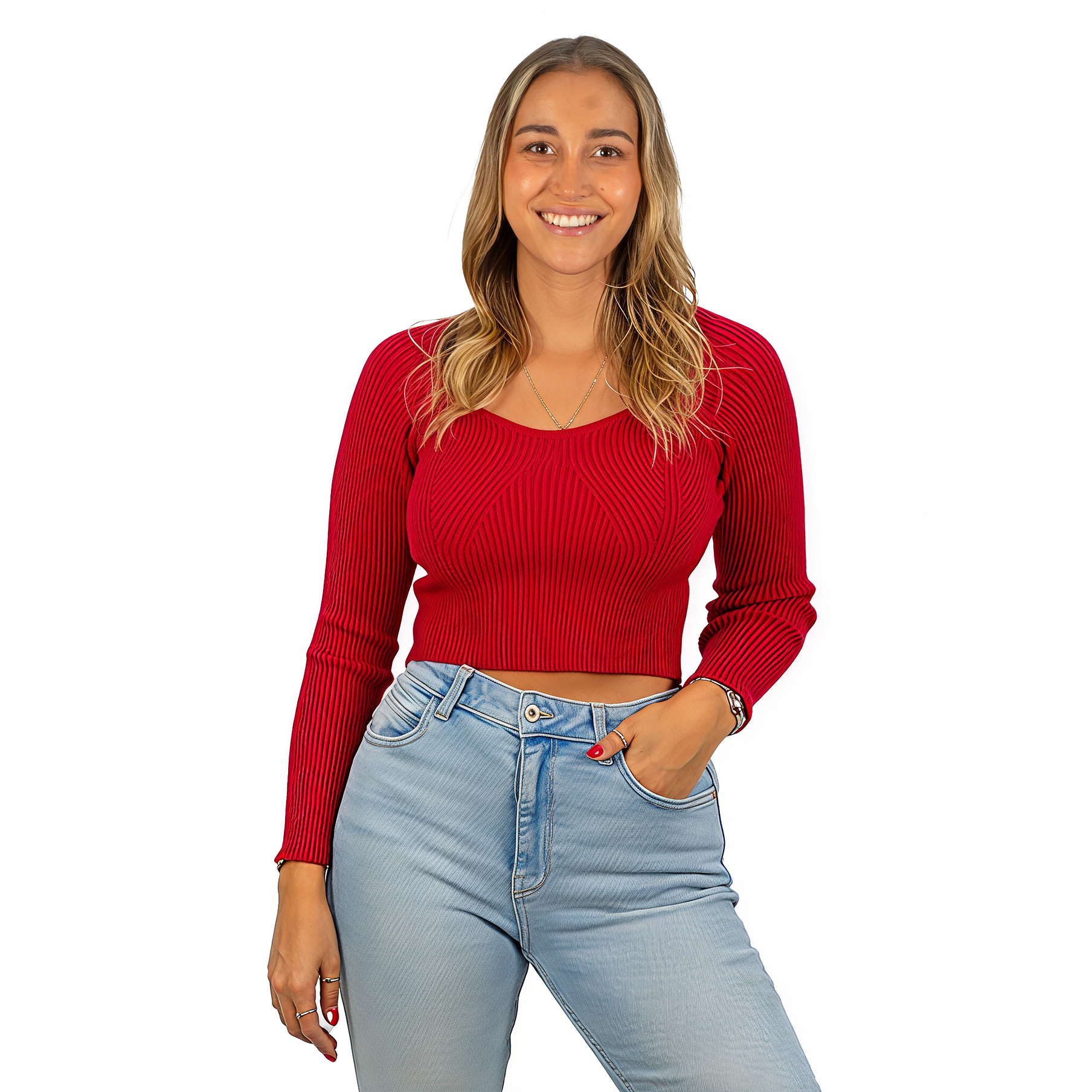 Camiseta sweater invierno colores crop mujer  11