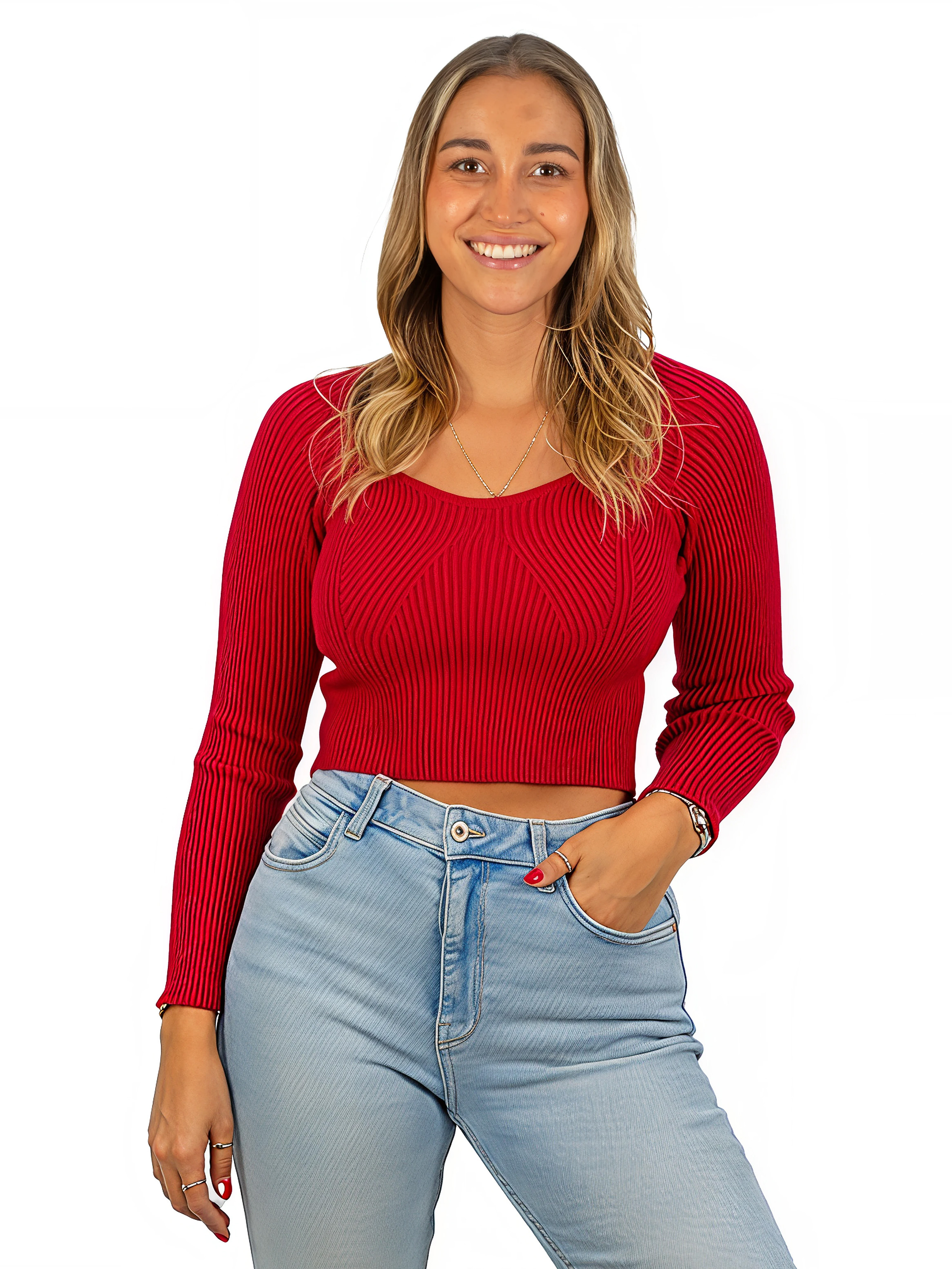 Camiseta sweater invierno colores crop mujer  11