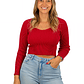 Camiseta sweater invierno colores crop mujer  - Miniatura 11
