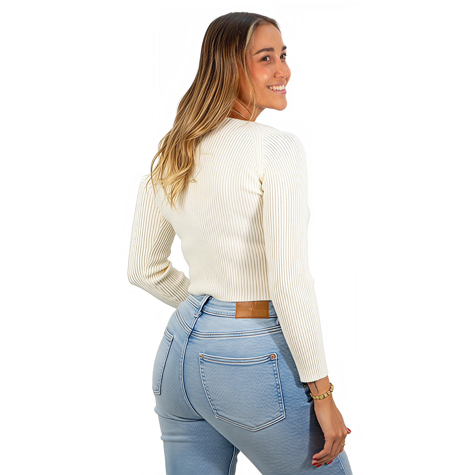 Camiseta sweater invierno colores crop mujer  15