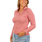 Sweater camiseta básica mujer cuello pique colores - Miniatura 1