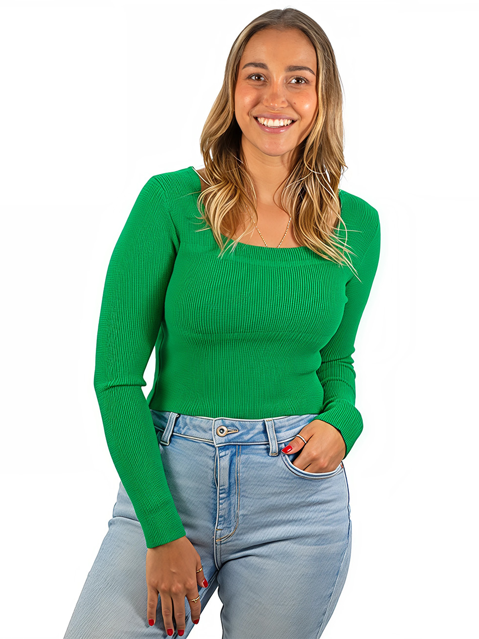 Top invierno Crop ribbed colores spandex 2