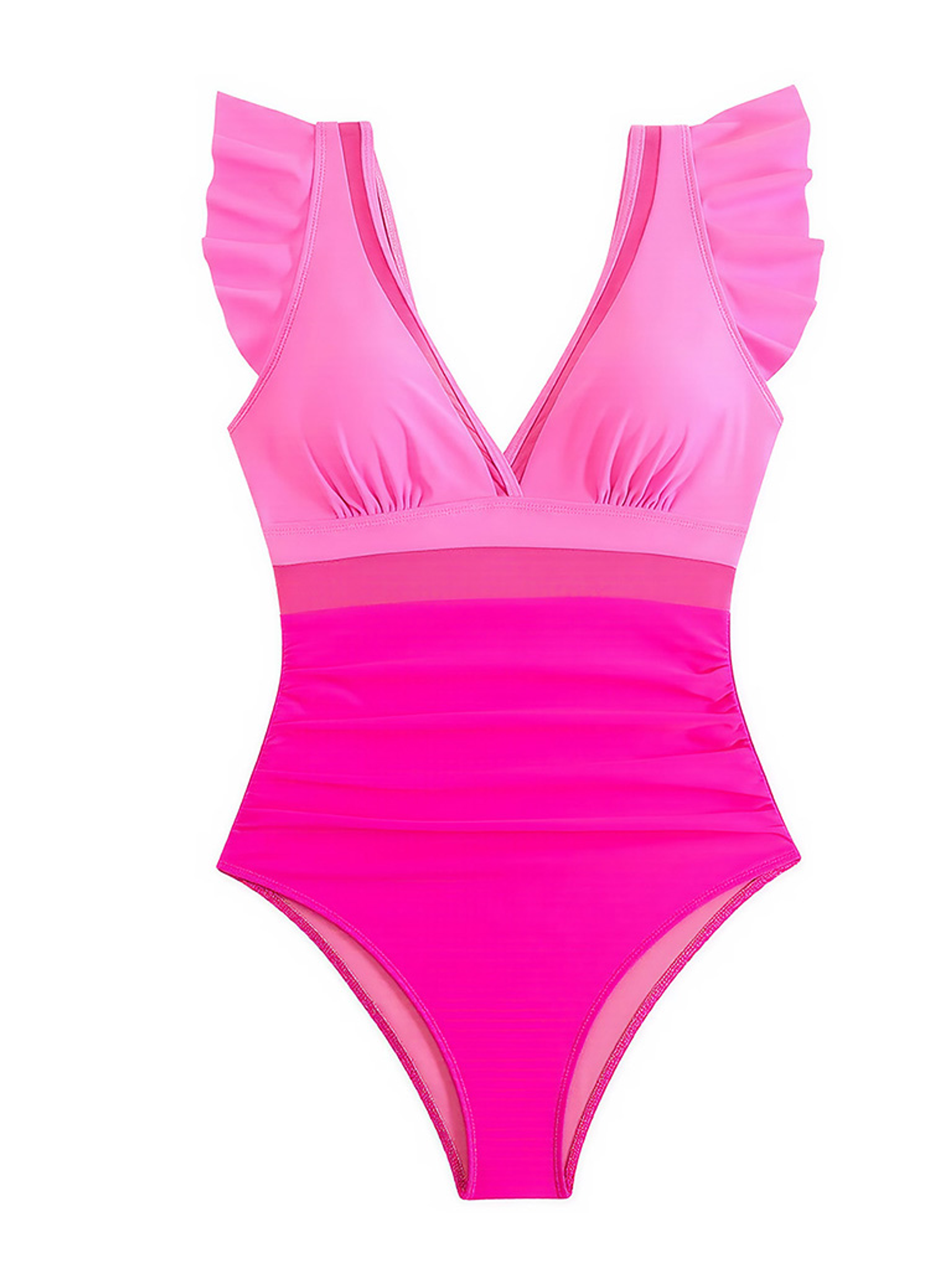 Traje de baño Flare Rosa transparencia 3