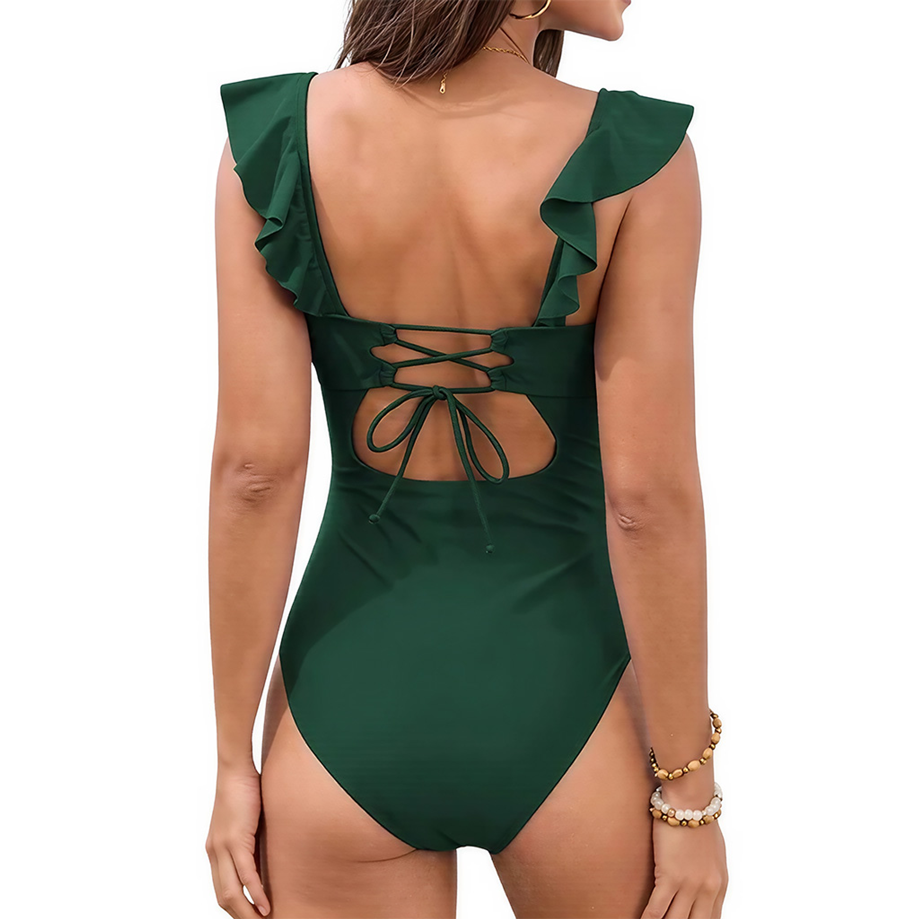 Traje de baño Antonia vuelos Verde 5