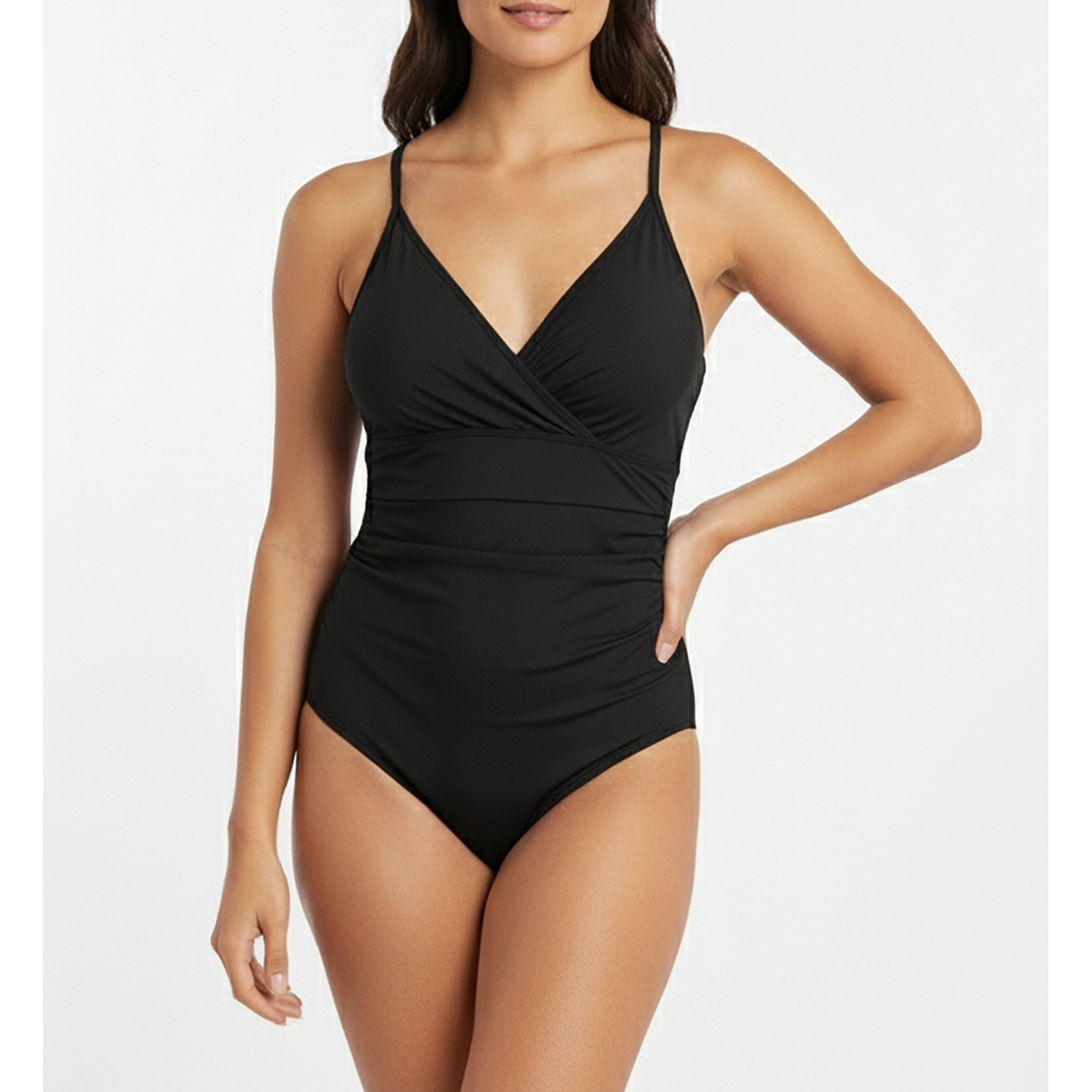Traje de baño Basic V Negro 3