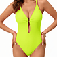 Traje de baño neon sands verde fluor - Miniatura 2