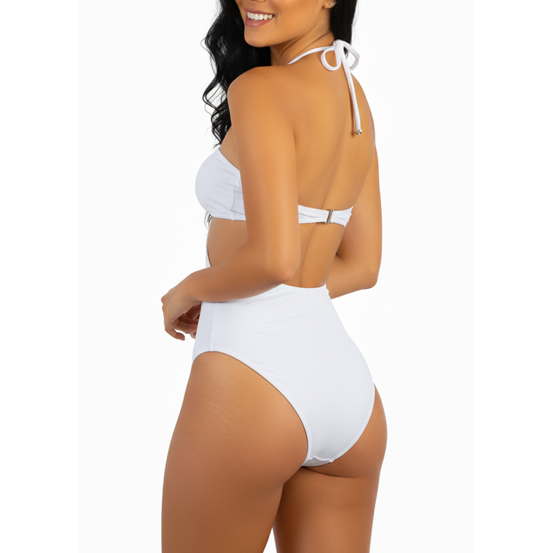 Traje de Baño Strapless Paraíso Blanco 3