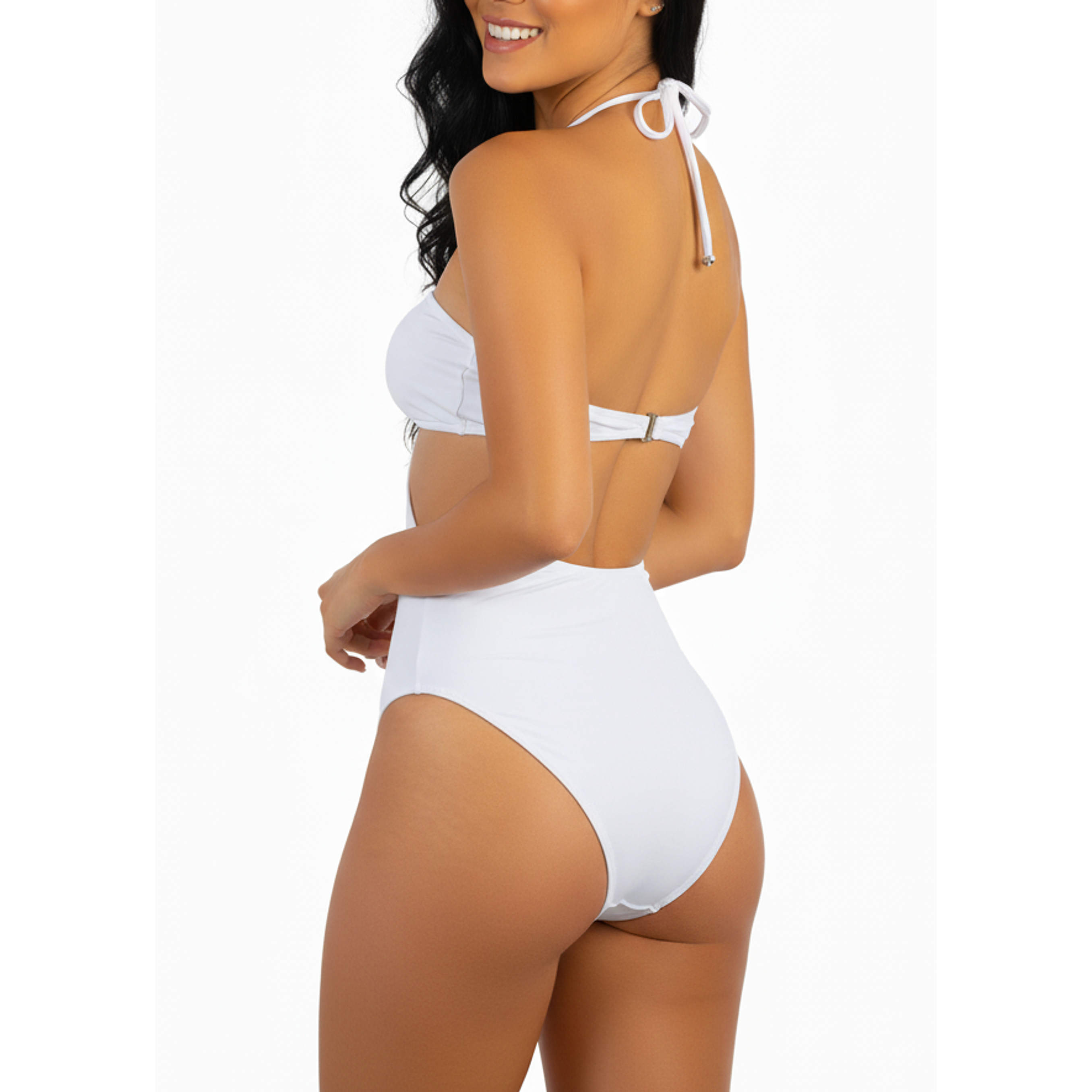 Traje de Baño Strapless Paraíso Blanco 3