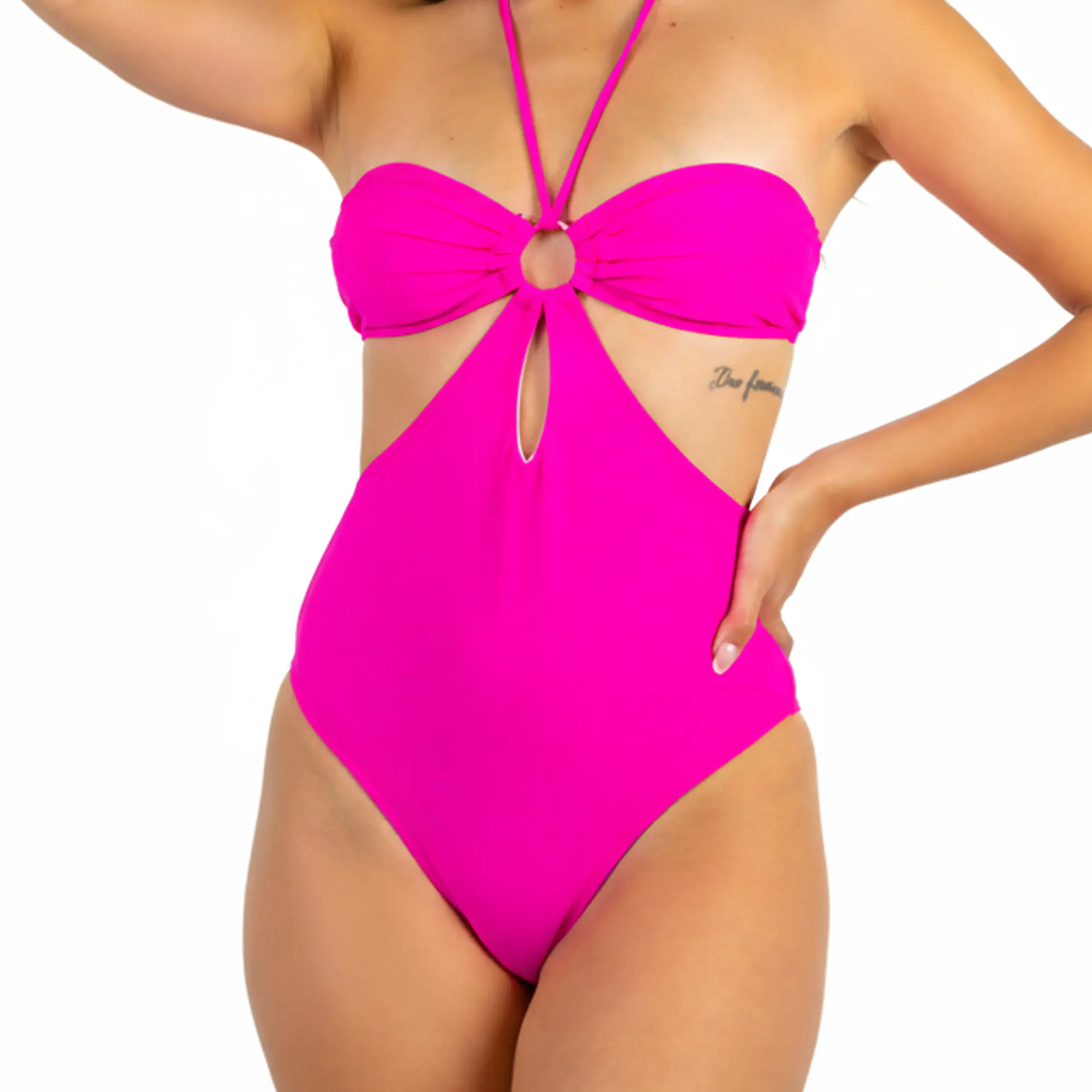 Traje de Baño Strapless Paraíso Fucsia 1