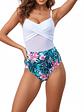 Traje de baño transparencia blanco floral - Miniatura 1