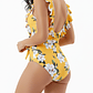 Traje de baño ruffle Amarillo floral - Miniatura 1