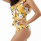 Traje de baño ruffle Amarillo floral - Miniatura 2