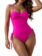 Traje de baño copa y Straps Rosa - Miniatura 1