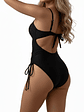 Traje de baño copa y Straps negro - Miniatura 3