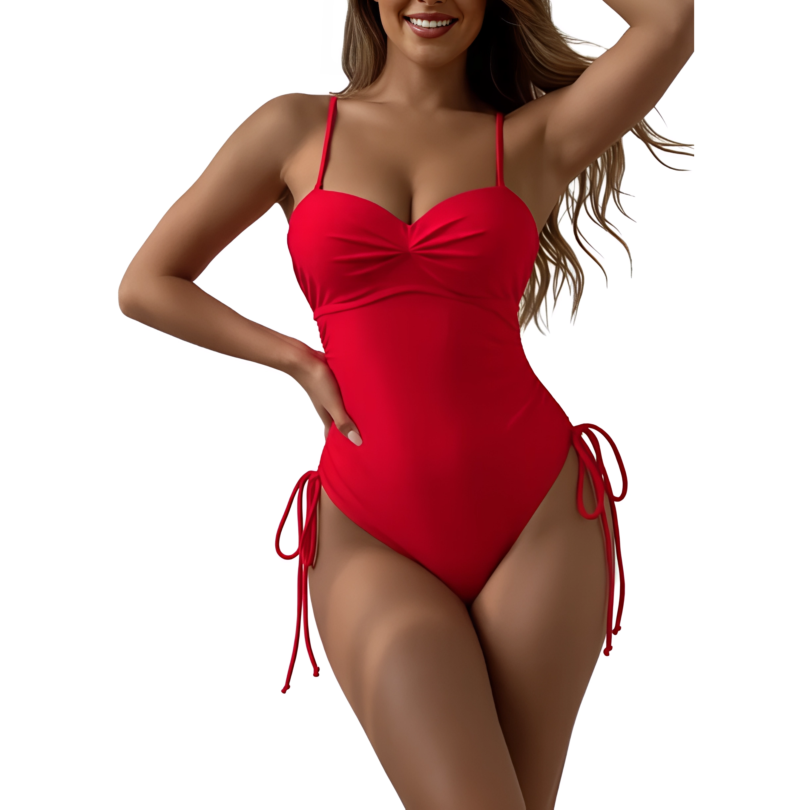 Traje de baño copay straps Rojo 1