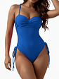 Traje de baño copa y  Straps Azul - Miniatura 2