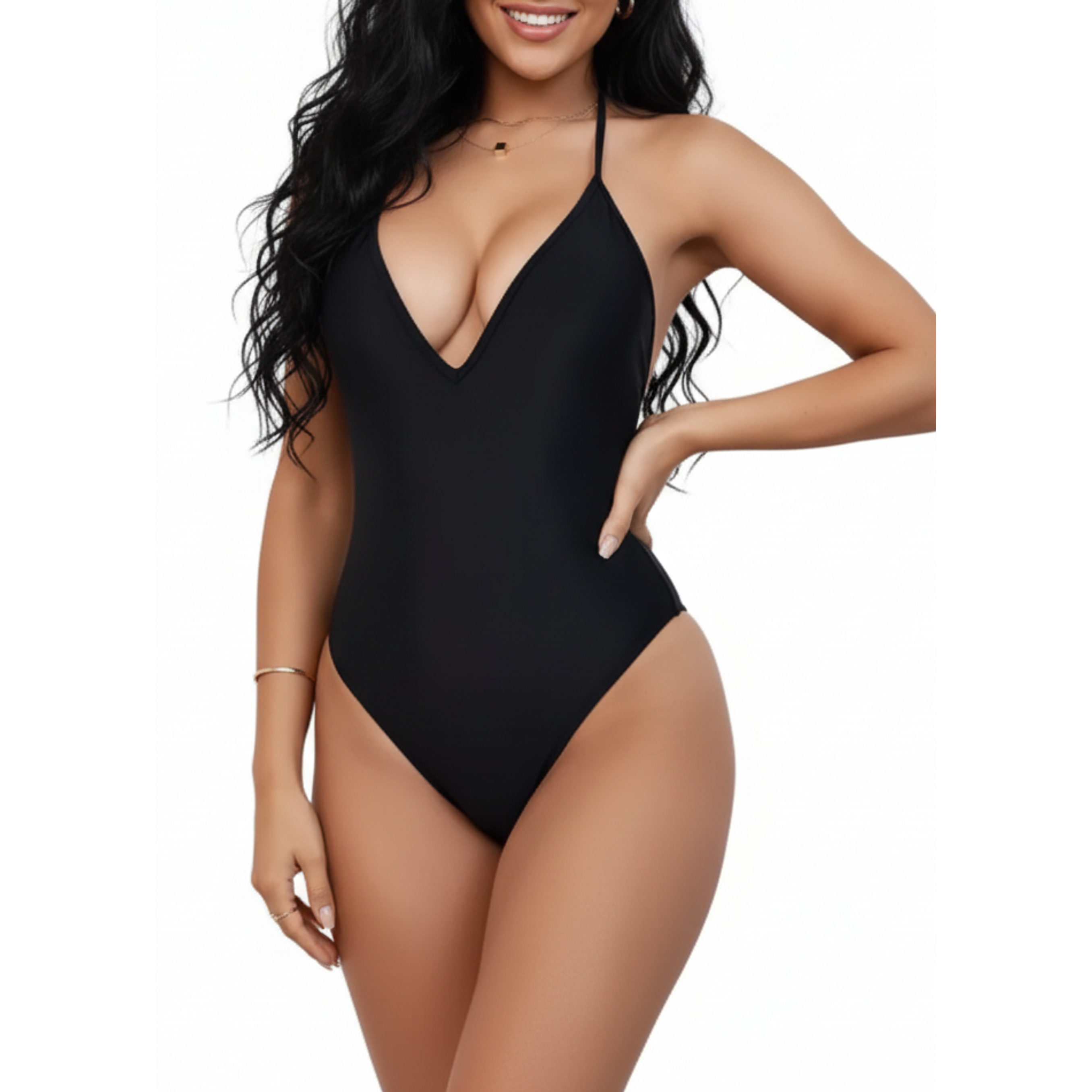 Traje de baño colaless Scrunch Negro 1