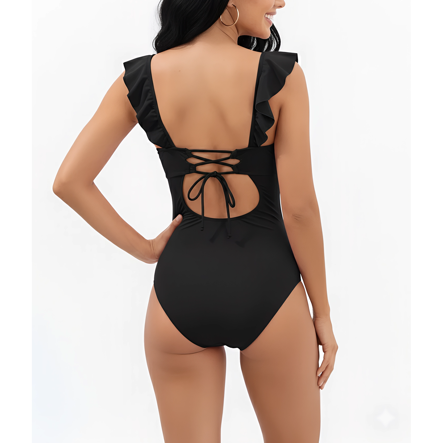 Traje de baño Antonia vuelos Negro 3