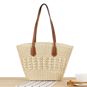 Bolso playa trópico Beige claro