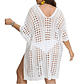 Capa playa tejida anse Plus size Blanco - Miniatura 2
