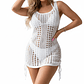 Vestido playa straps ajustables Blanco - Miniatura 1