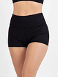 Short bikini tiro alto pretina negro - Miniatura 1