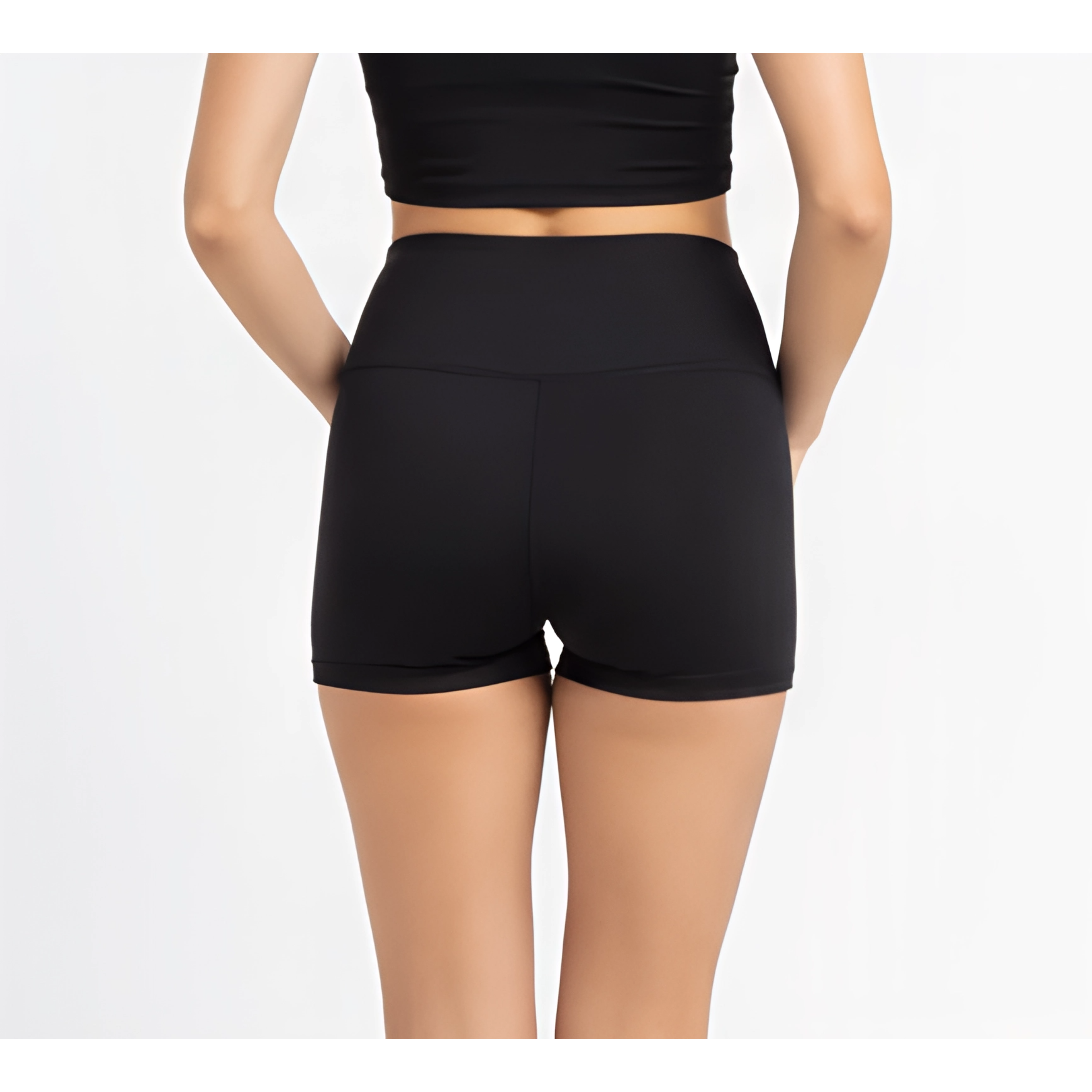 Short bikini tiro alto pretina Full negro 3