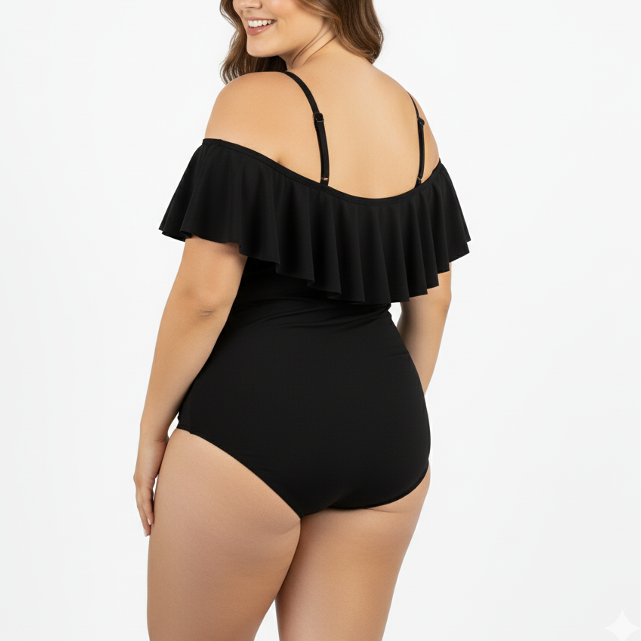 Traje de baño sin hombros vuelos Casia colores 3