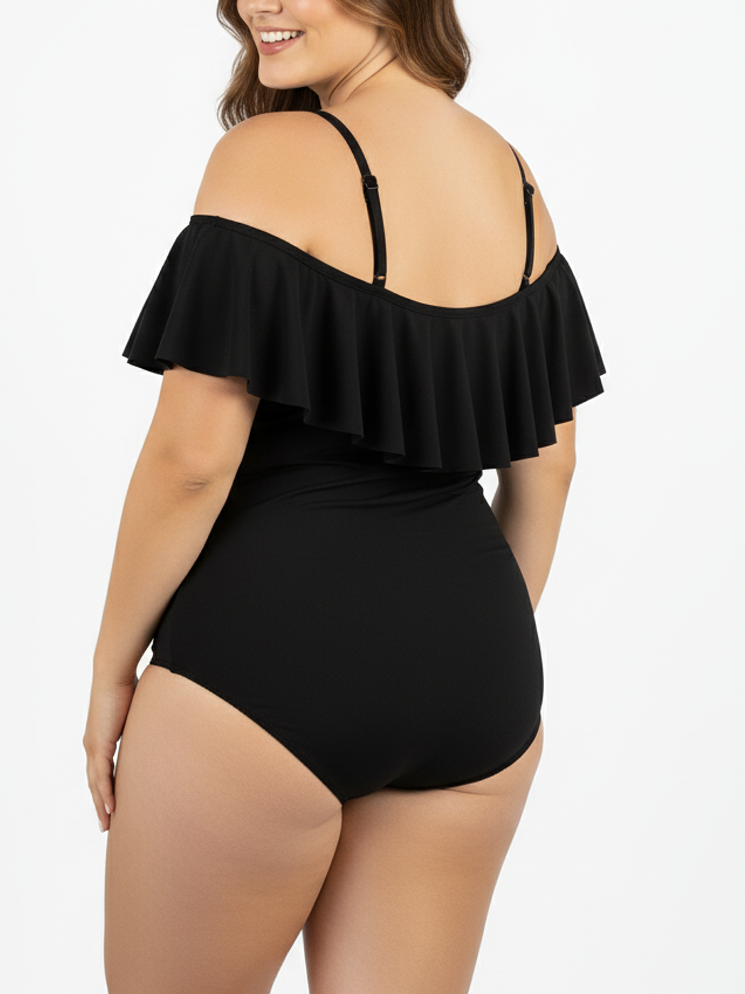 Traje de baño sin hombros vuelos Casia colores 3