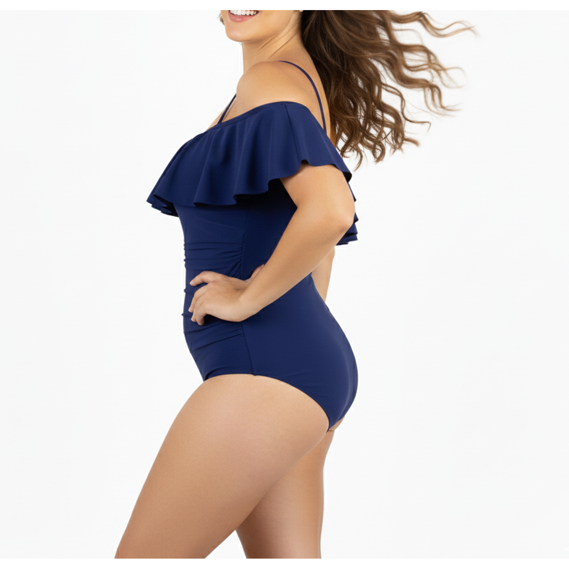 Traje de baño sin hombros vuelos Casia colores 6