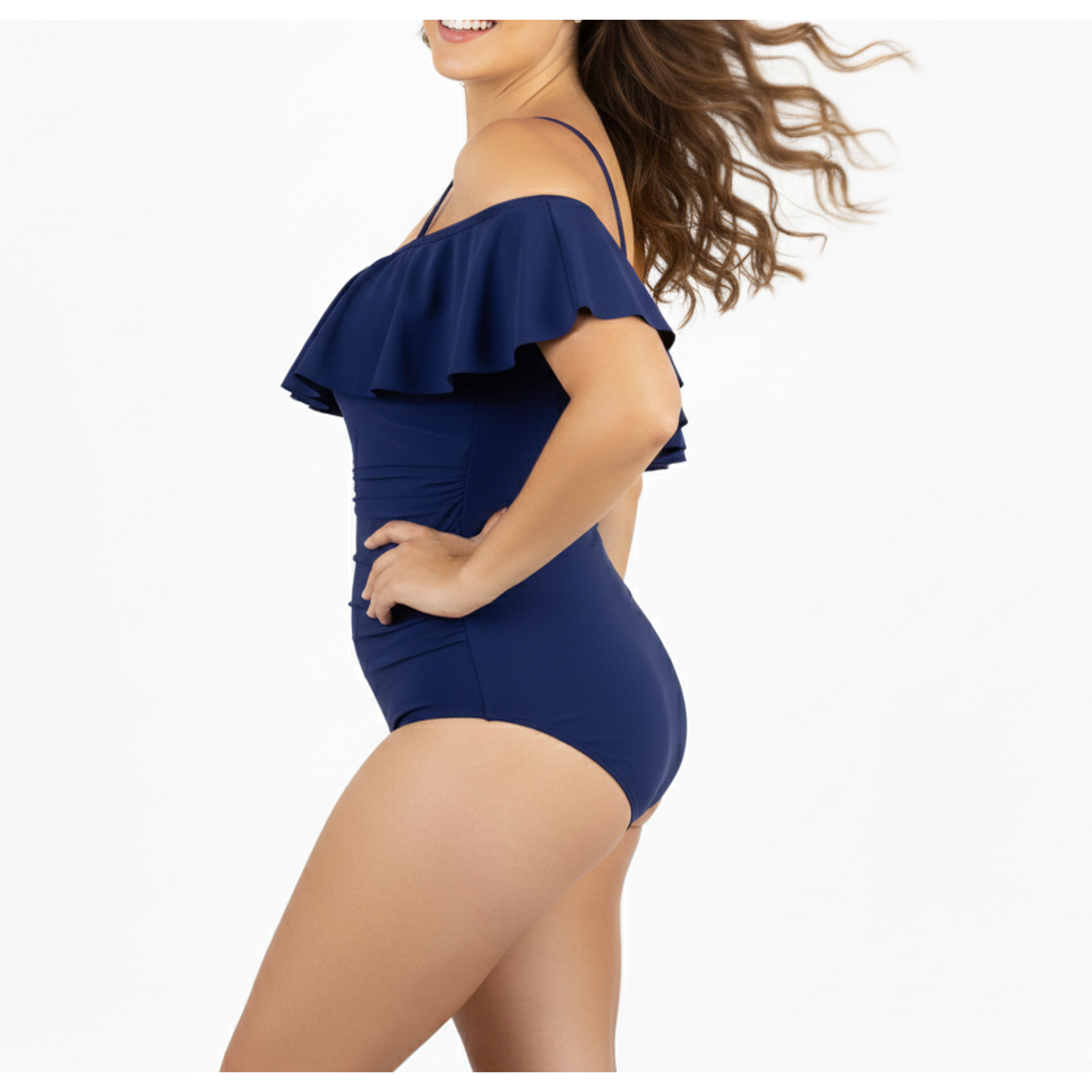 Traje de baño sin hombros vuelos Casia colores 6