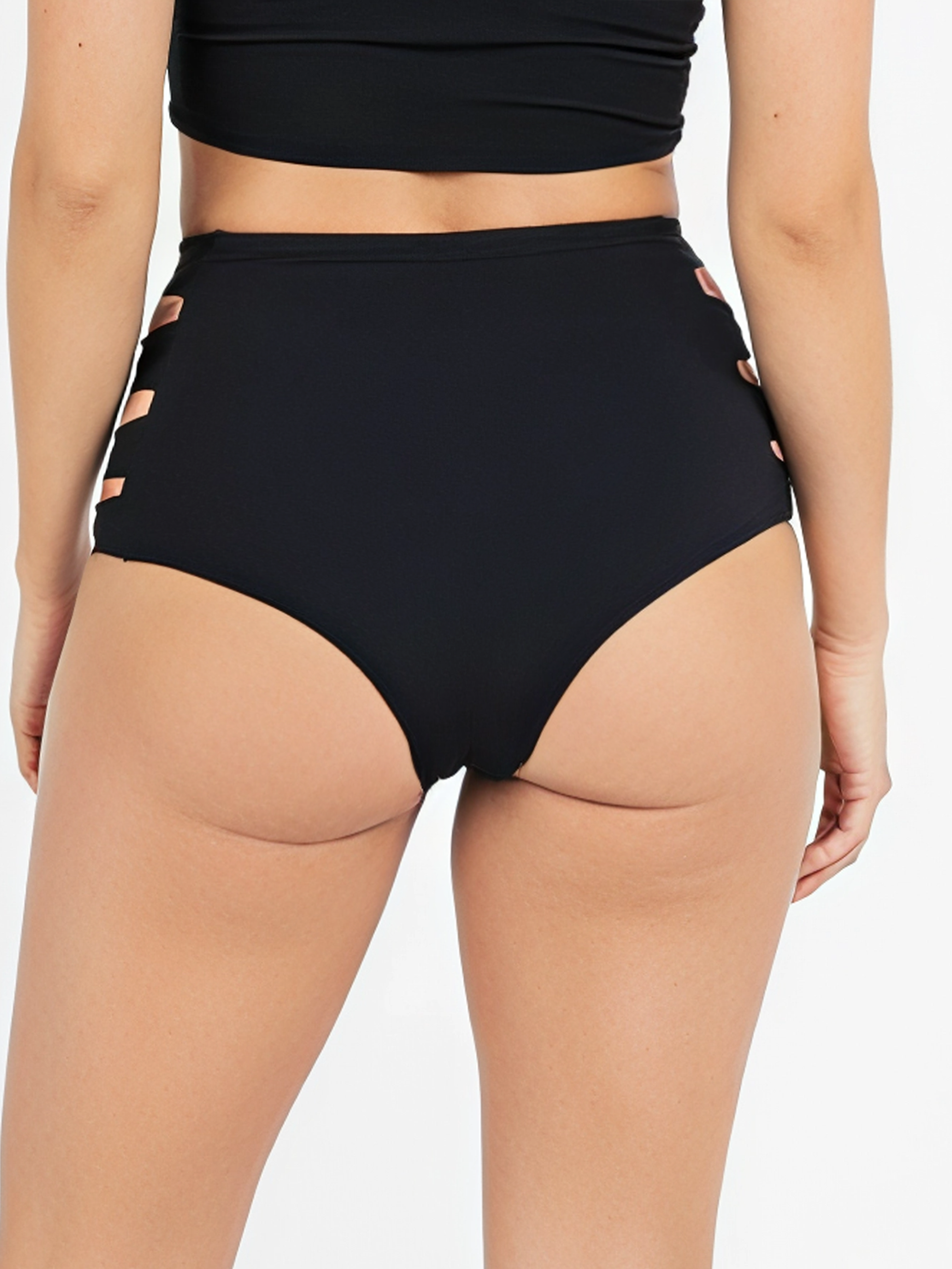 Parte de abajo bikini cut out Negro 2