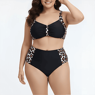 Bikini Tiro Alto Mujer Wild Black