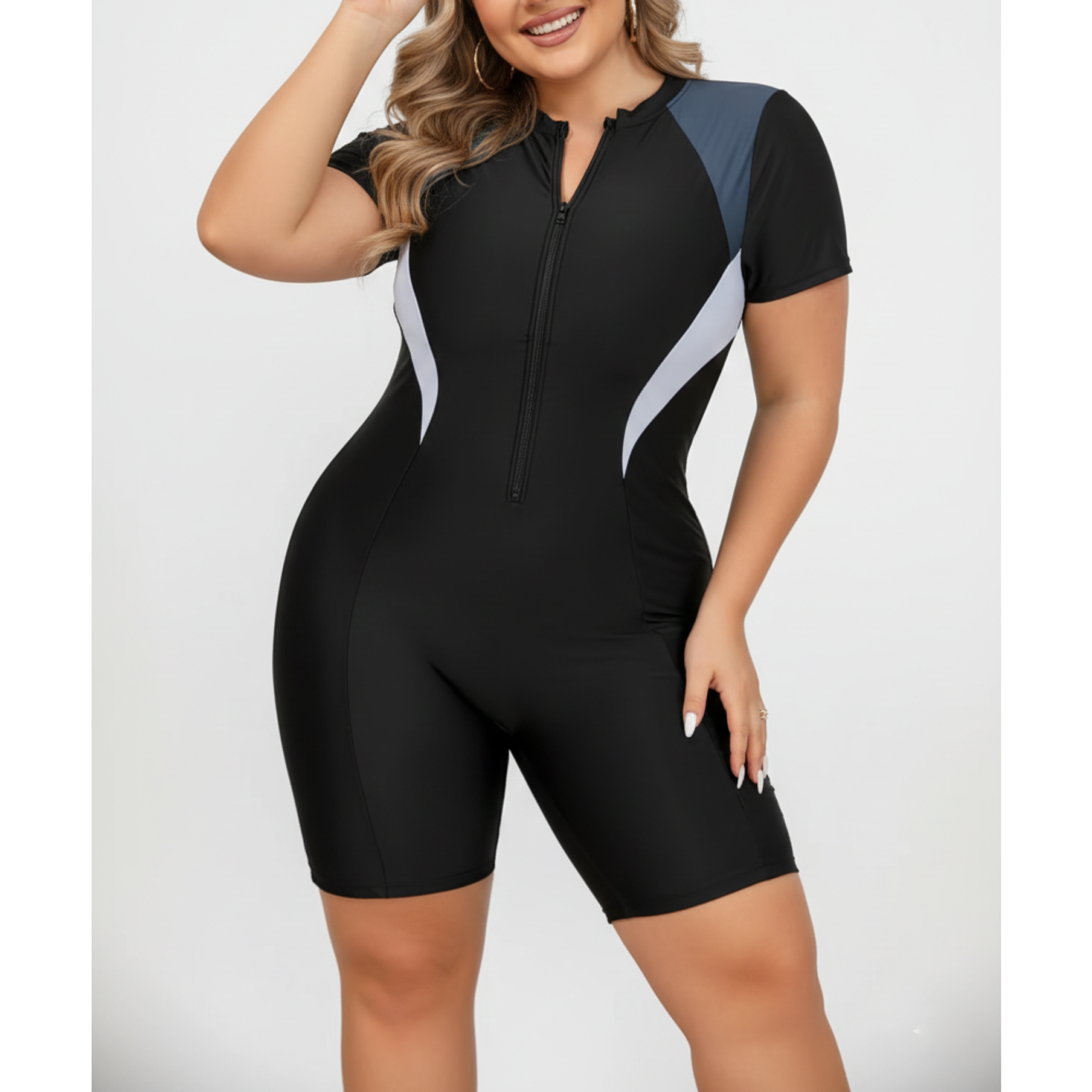 Traje de baño mujer surf majo short plus size 1