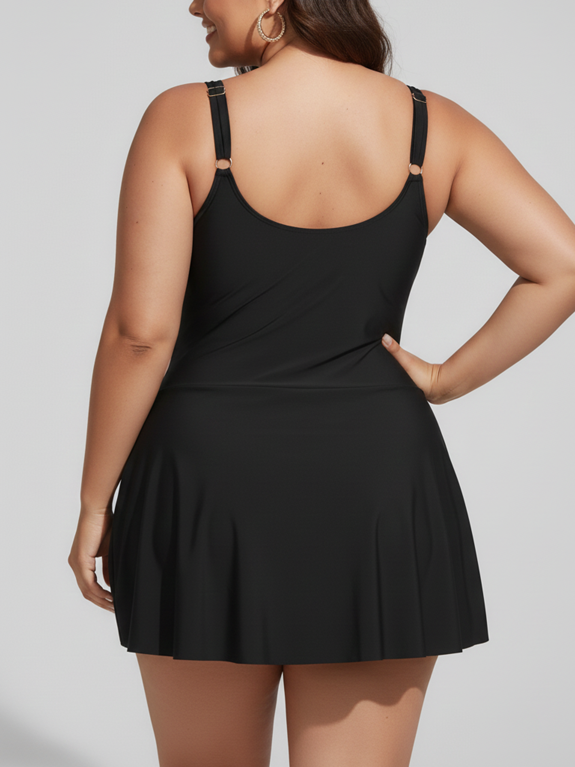 Traje de Baño Negro Nudo Lateral 3