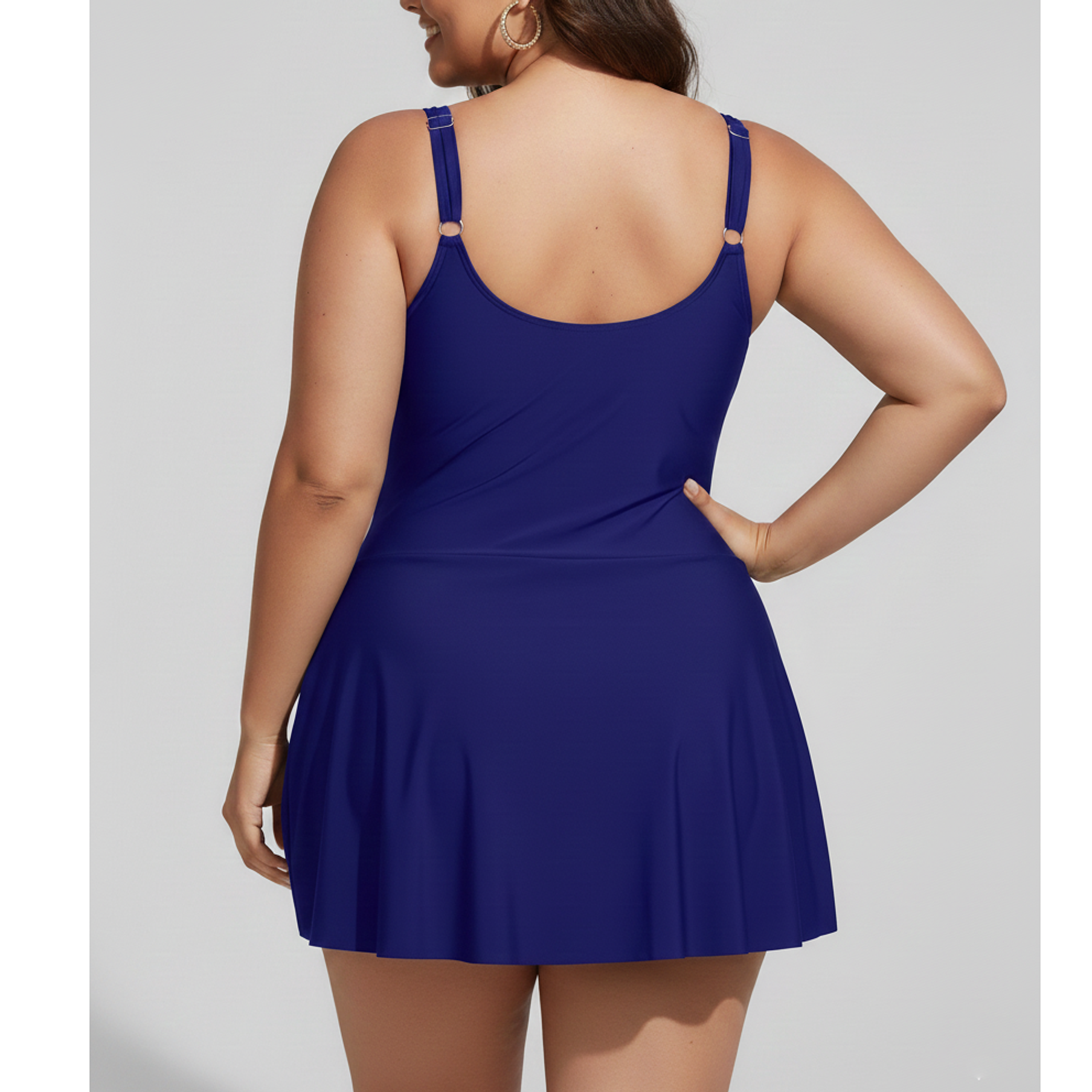 Traje de Baño Azul Nudo Lateral 2