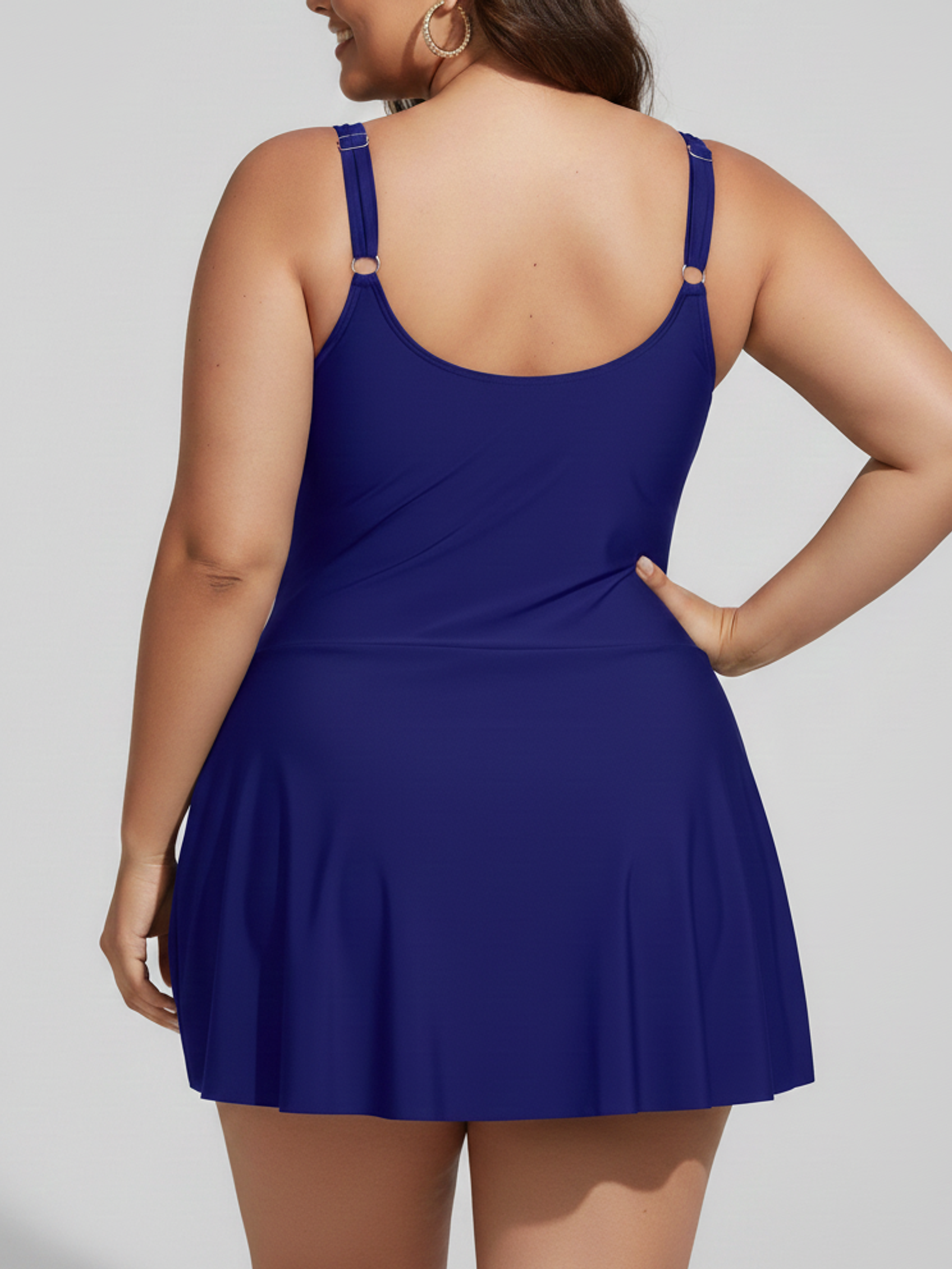 Traje de Baño Azul Nudo Lateral 2