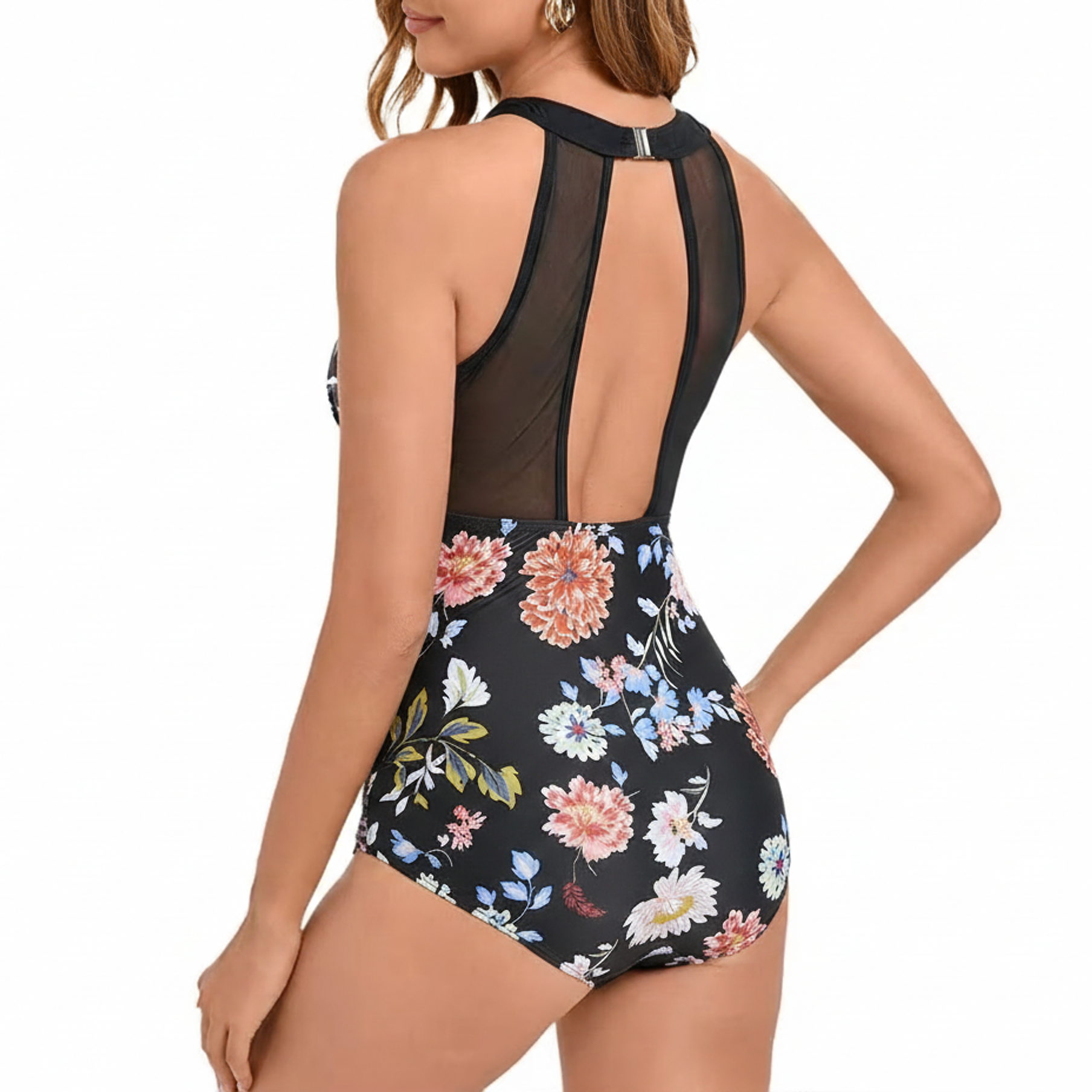 Traje de baño Breeze Floral Auni negro 3