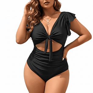 Traje de baño mujer cut out Emily Negro