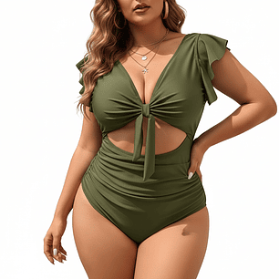 Traje de baño mujer cut out Emily Verde