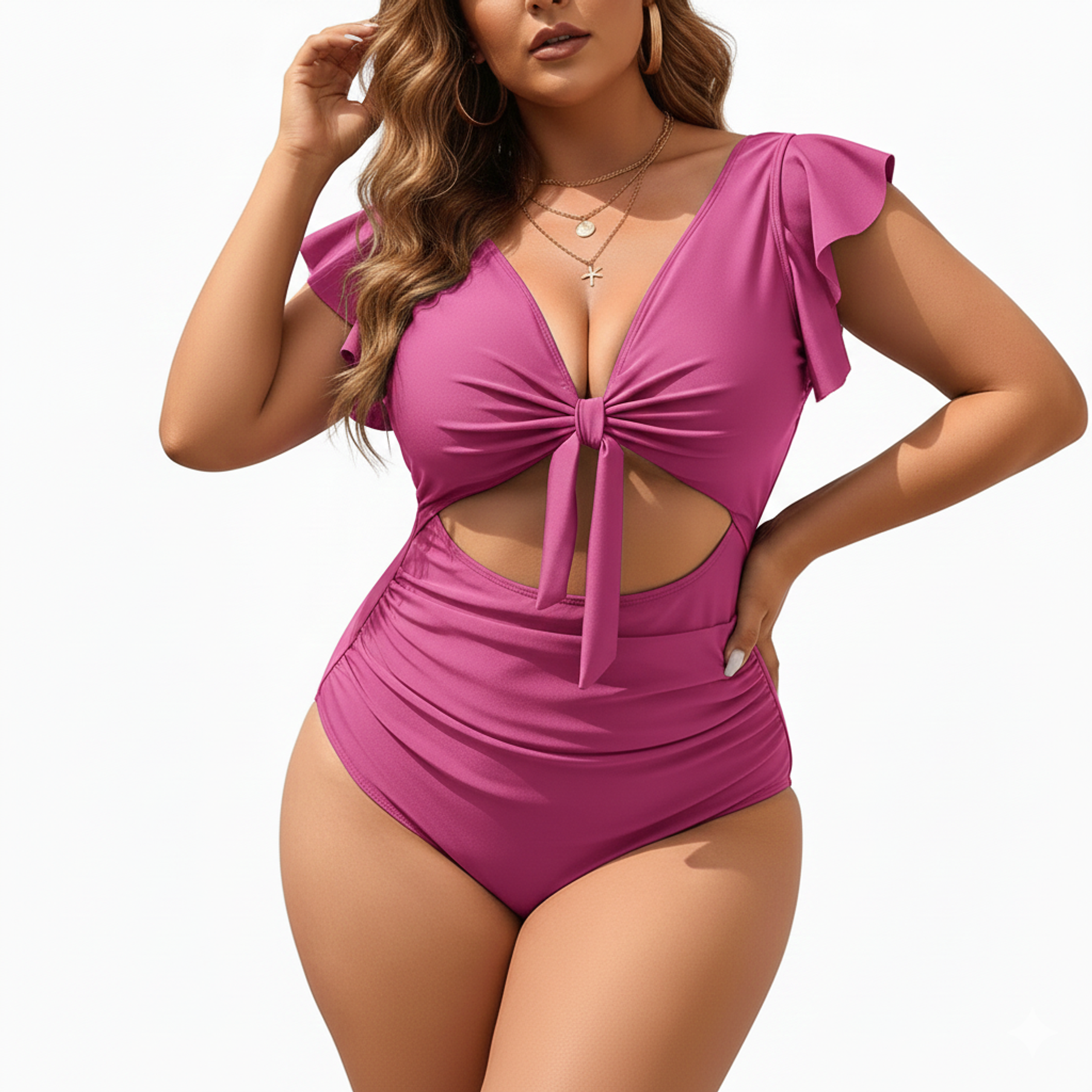 Traje de baño mujer cut out Emily Rosa 1