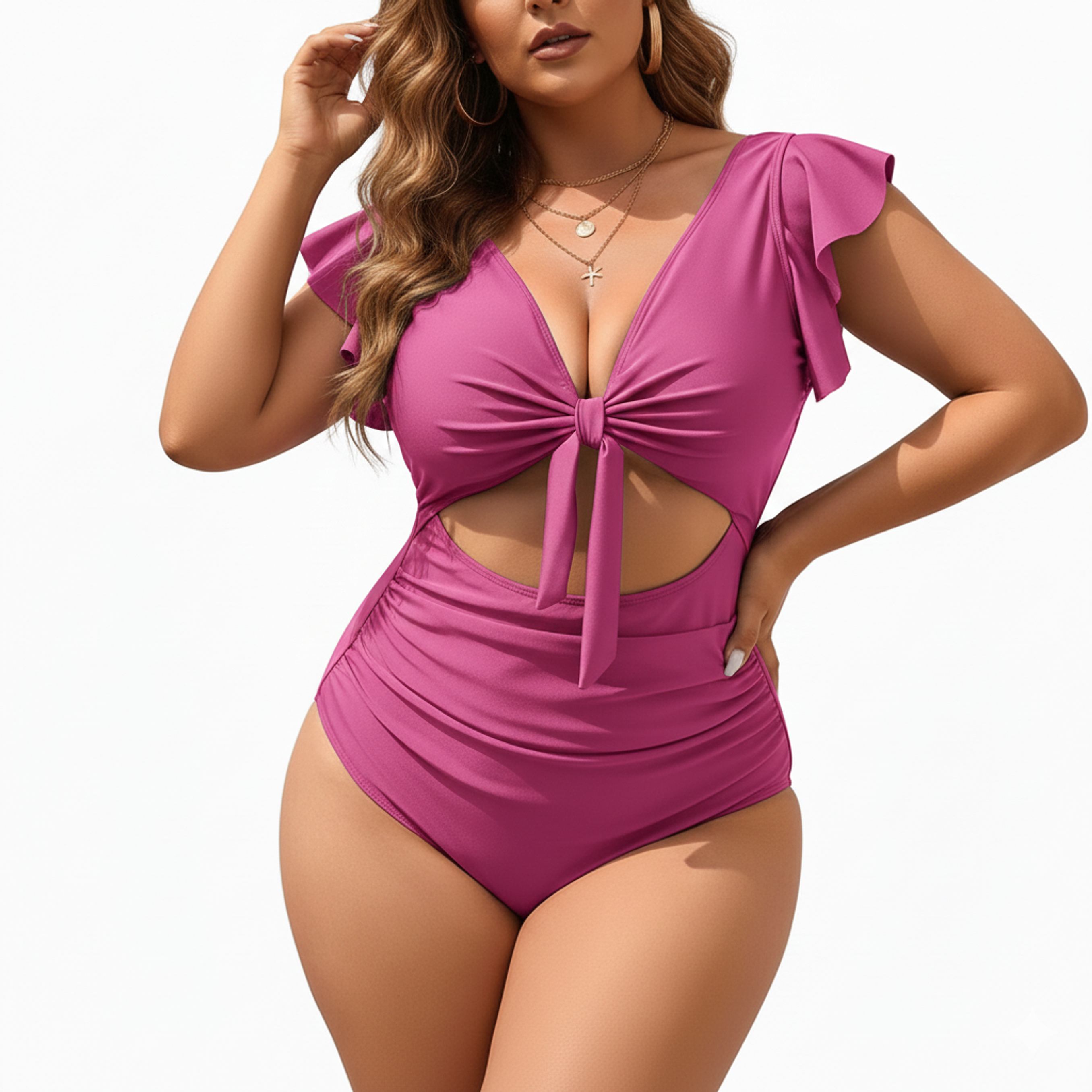 Traje de baño mujer cut out Emily Rosa 1