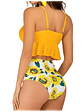 Bikini tiro alto Top Ruffle Yellow - Miniatura 2