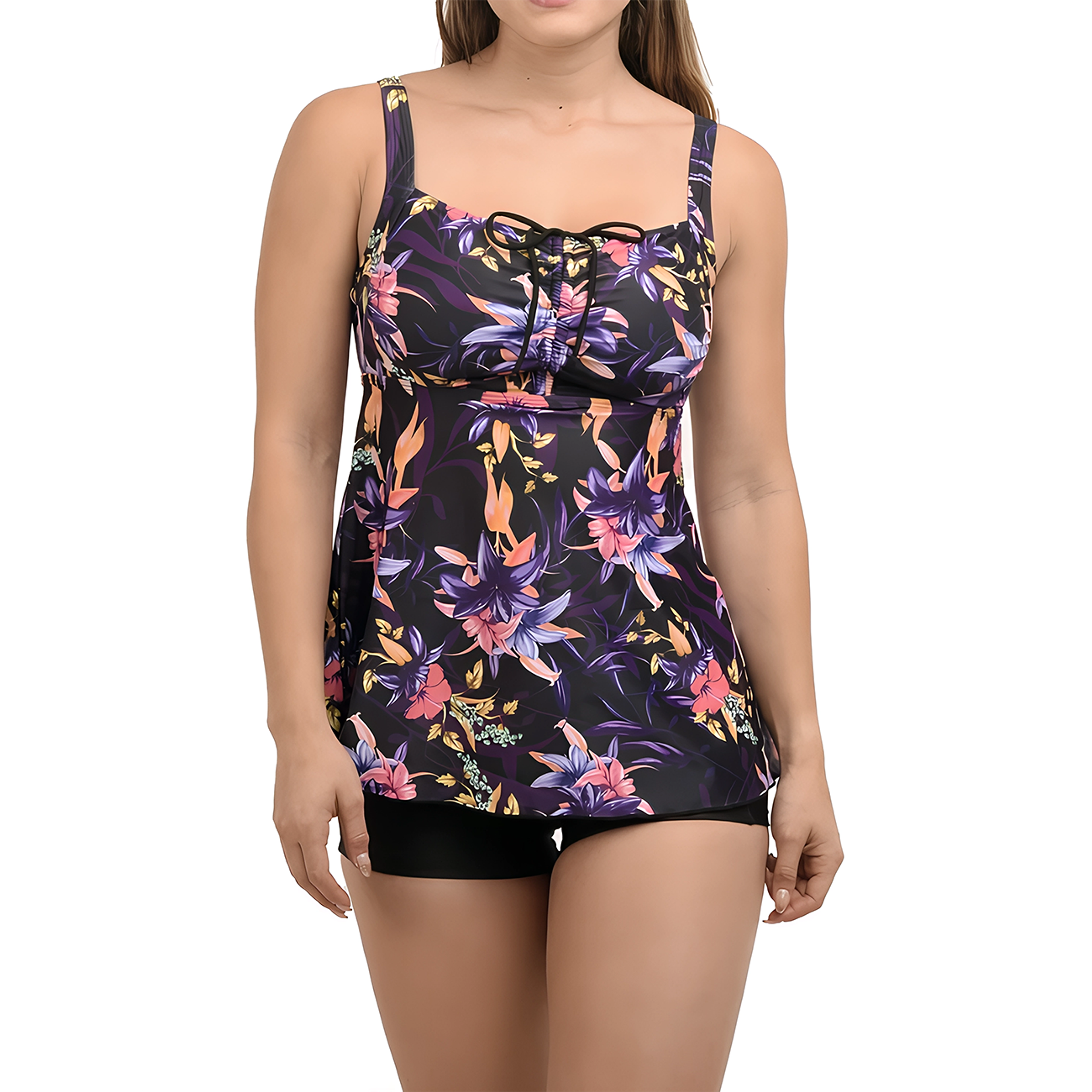 Tankini mujer short Kora morado 1