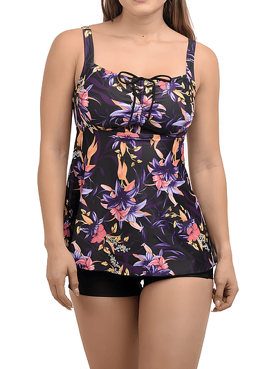 Tankini mujer short Kora morado