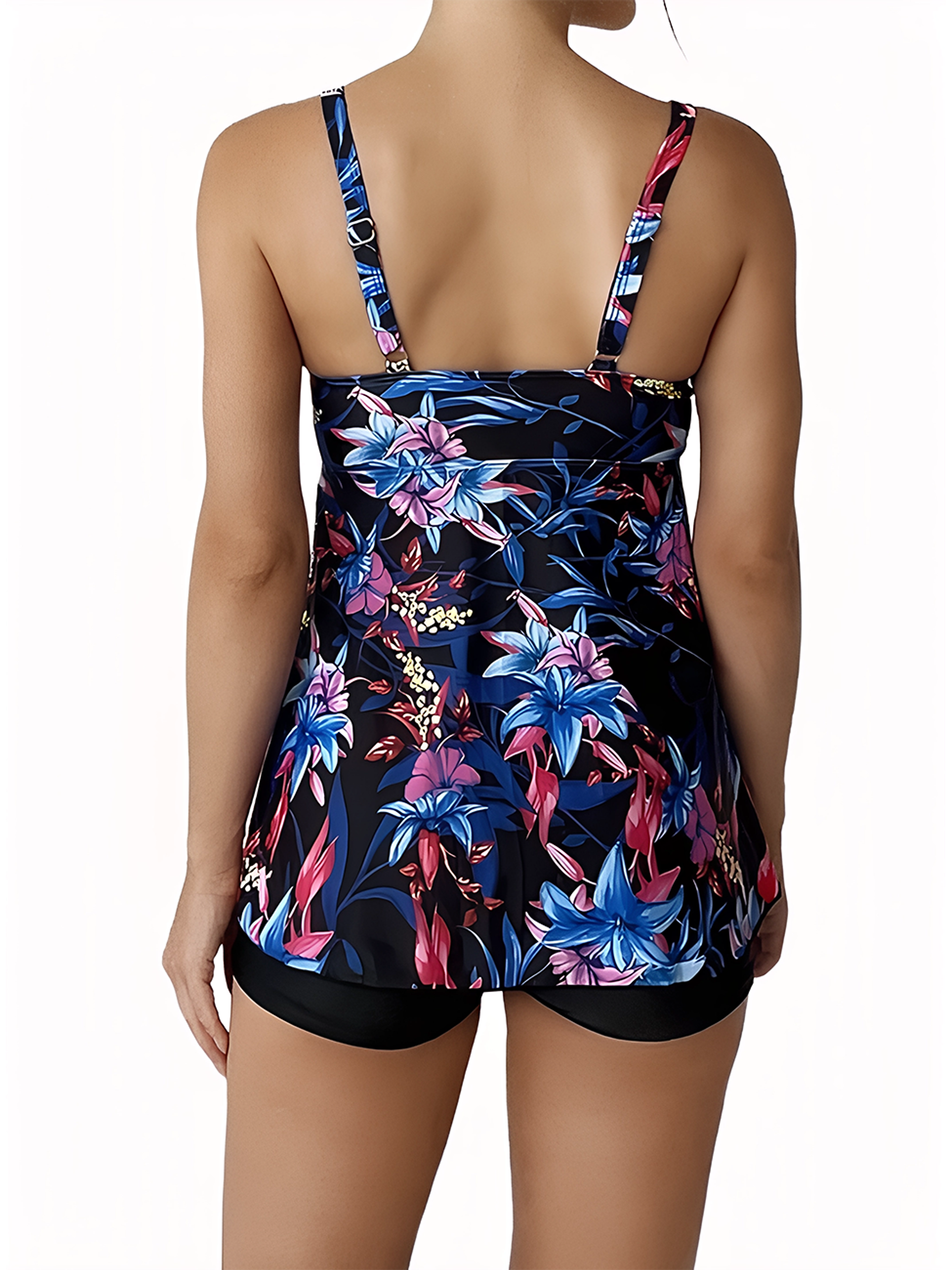 Tankini mujer short Kora azul  2
