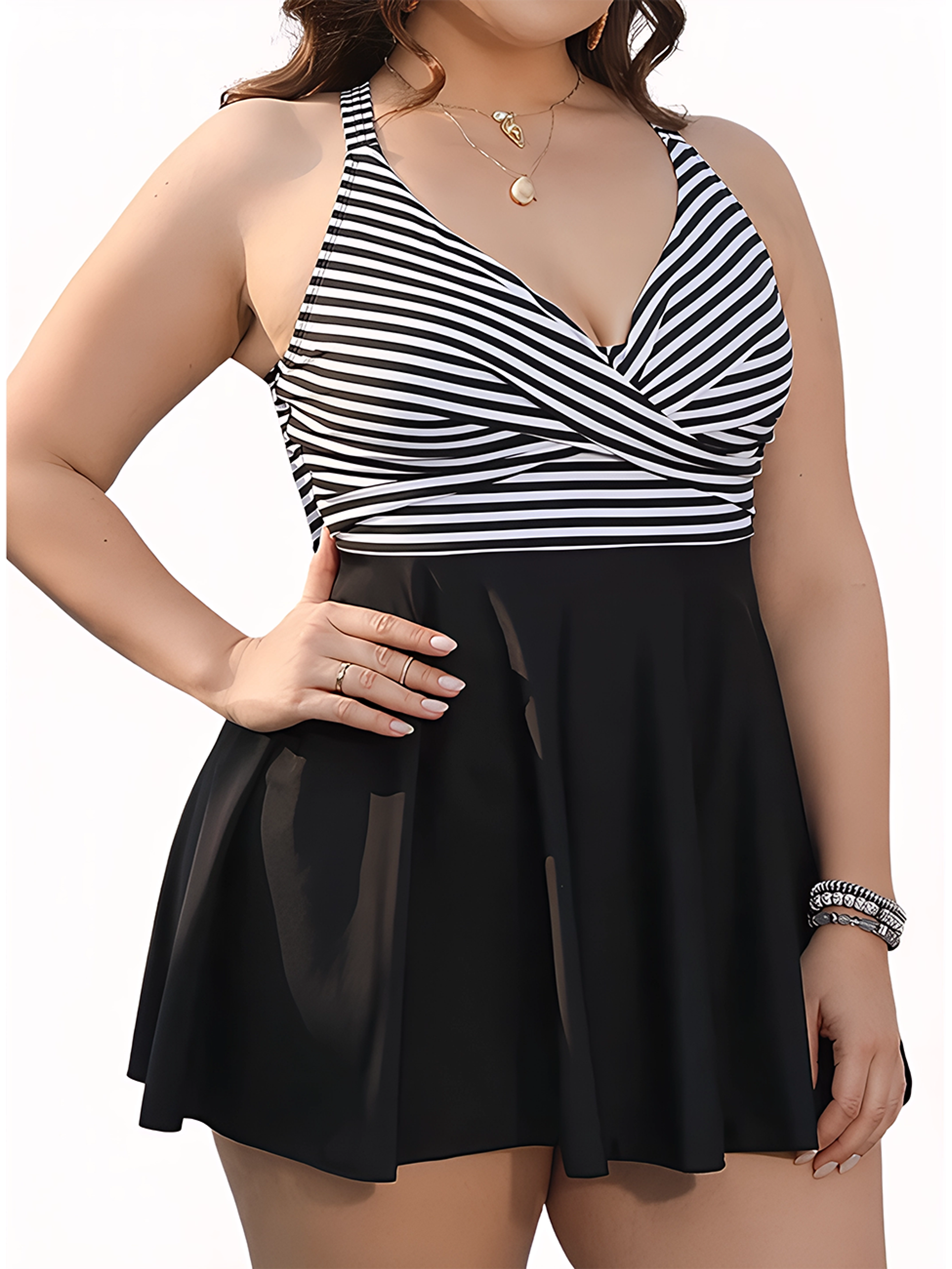 Tankini short Vestido líneas Lorde 2